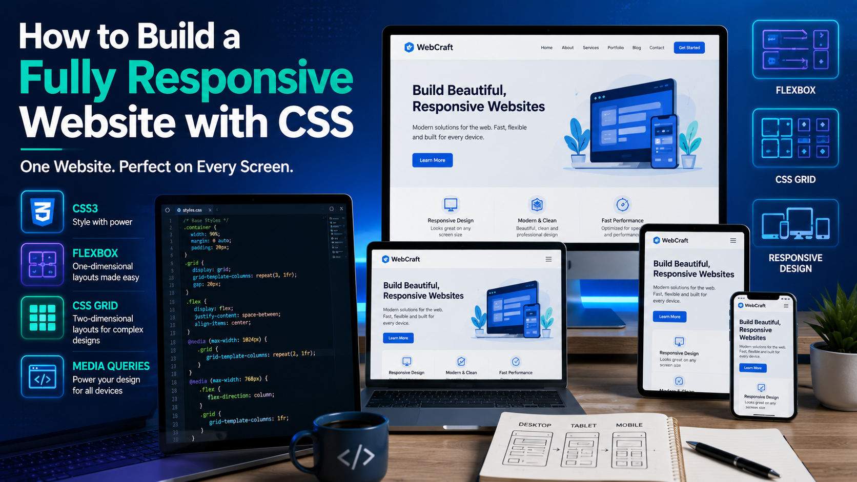 How to Build a Fully Responsive Website with CSS