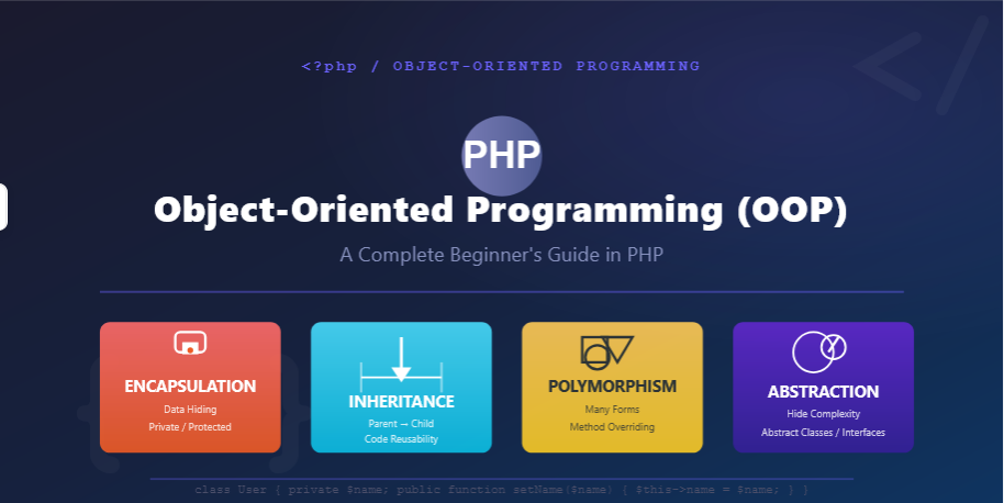 Object-Oriented Programming (OOP) in PHP: A Complete Beginner's Guide